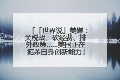 「世界说」美媒：关税战、砍经费、排外政策……美国正在扼杀自身创新能力