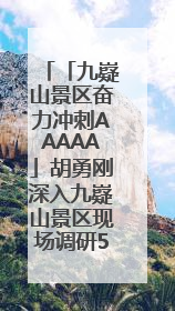 「九嶷山景区奋力冲刺AAAAA」胡勇刚深入九嶷山景区现场调研5A级旅游景区创建工作