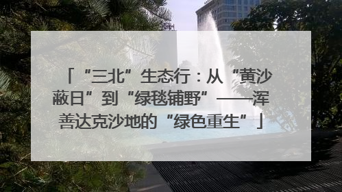 “三北”生态行：从“黄沙蔽日”到“绿毯铺野”——浑善达克沙地的“绿色重生”