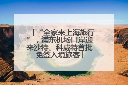 “全家来上海旅行”，浦东机场口岸迎来沙特、科威特首批免签入境旅客