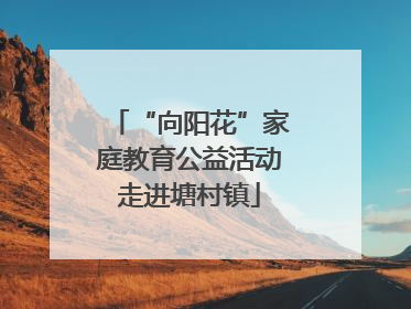 “向阳花”家庭教育公益活动走进塘村镇