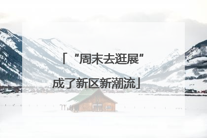 “周末去逛展”成了新区新潮流