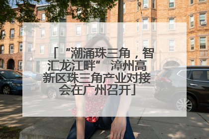 “潮涌珠三角，智汇龙江畔” 漳州高新区珠三角产业对接会在广州召开