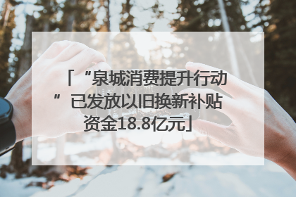 “泉城消费提升行动”已发放以旧换新补贴资金18.8亿元