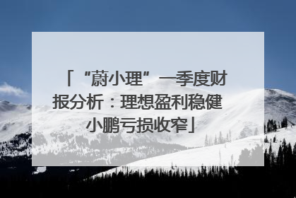 “蔚小理”一季度财报分析：理想盈利稳健 小鹏亏损收窄