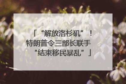 “解放洛杉矶”！特朗普令三部长联手“结束移民暴乱”