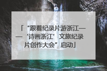 “跟着纪录片游浙江——‘诗画浙江’文旅纪录片创作大会”启动