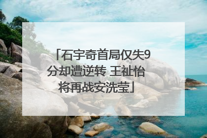 石宇奇首局仅失9分却遭逆转 王祉怡将再战安洗莹