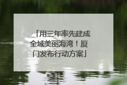 用三年率先建成全域美丽海湾！厦门发布行动方案