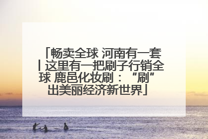 畅卖全球 河南有一套丨这里有一把刷子行销全球 鹿邑化妆刷：“刷”出美丽经济新世界