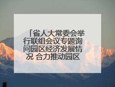 省人大常委会举行联组会议专题询问园区经济发展情况 合力推动园区经济高质量发展 王宁主持会议并讲话 王予波带队到会应询