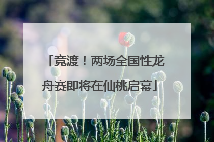 竞渡！两场全国性龙舟赛即将在仙桃启幕