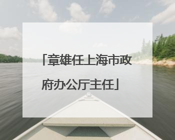 章雄任上海市政府办公厅主任