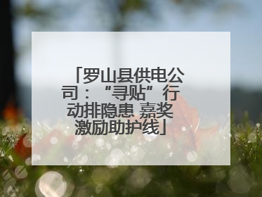 罗山县供电公司：“寻贴”行动排隐患 嘉奖激励助护线