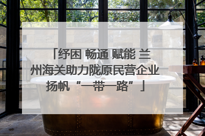 纾困 畅通 赋能 兰州海关助力陇原民营企业扬帆“一带一路”