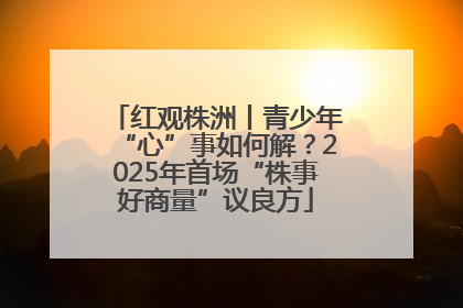 红观株洲丨青少年“心”事如何解？2025年首场“株事好商量”议良方