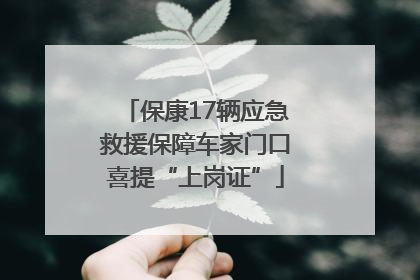 保康17辆应急救援保障车家门口喜提“上岗证”