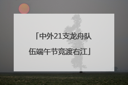 中外21支龙舟队伍端午节竞渡右江