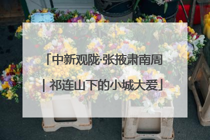 中新观陇·张掖肃南周｜祁连山下的小城大爱
