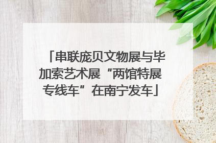 串联庞贝文物展与毕加索艺术展“两馆特展专线车”在南宁发车