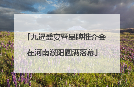 九暹盛宴暨品牌推介会在河南濮阳圆满落幕