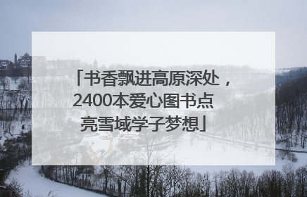 书香飘进高原深处，2400本爱心图书点亮雪域学子梦想