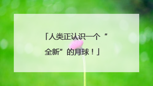 人类正认识一个“全新”的月球！