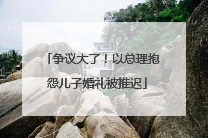 争议大了！以总理抱怨儿子婚礼被推迟