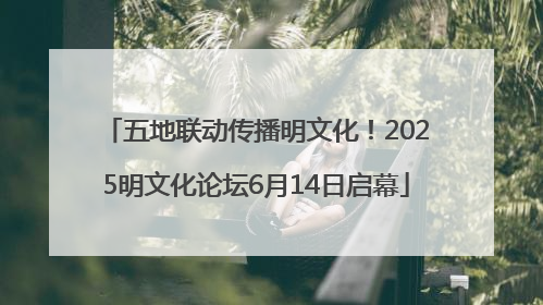 五地联动传播明文化！2025明文化论坛6月14日启幕