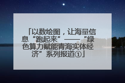 以数绘图，让海量信息“跑起来”——“绿色算力赋能青海实体经济”系列报道①