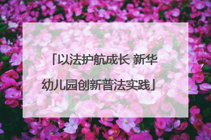 以法护航成长 新华幼儿园创新普法实践