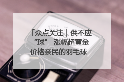 众点关注｜供不应“球” 涨幅超黄金 价格亲民的羽毛球为何身价飞涨？