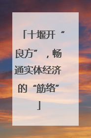 十堰开“良方”，畅通实体经济的“筋络”