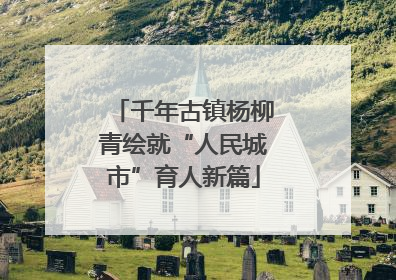 千年古镇杨柳青绘就“人民城市”育人新篇