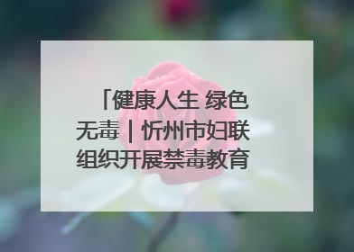 健康人生 绿色无毒｜忻州市妇联组织开展禁毒教育参观学习并开展主题党日活动