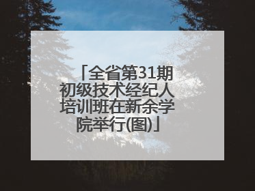 全省第31期初级技术经纪人培训班在新余学院举行(图)