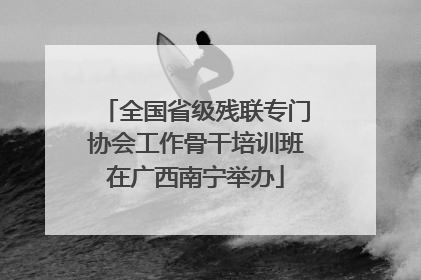 全国省级残联专门协会工作骨干培训班在广西南宁举办
