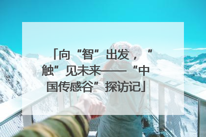 向“智”出发，“触”见未来——“中国传感谷”探访记