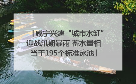 咸宁兴建“城市水缸”迎战汛期暴雨 蓄水量相当于195个标准泳池