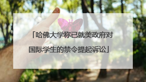 哈佛大学称已就美政府对国际学生的禁令提起诉讼