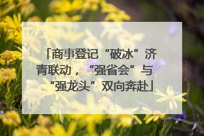 商事登记“破冰”济青联动，“强省会”与“强龙头”双向奔赴