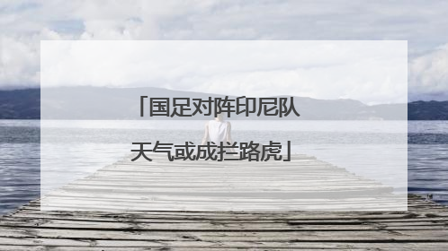 国足对阵印尼队 天气或成拦路虎