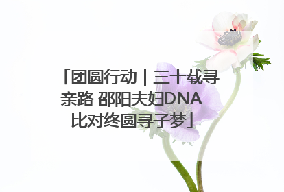 团圆行动｜三十载寻亲路 邵阳夫妇DNA比对终圆寻子梦