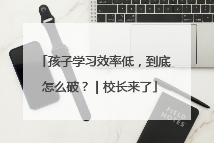 孩子学习效率低，到底怎么破？｜校长来了