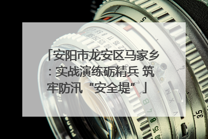安阳市龙安区马家乡：实战演练砺精兵 筑牢防汛“安全堤”