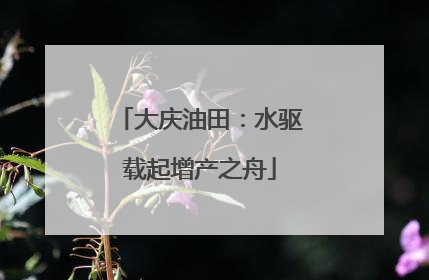 大庆油田：水驱载起增产之舟