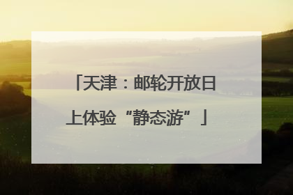 天津：邮轮开放日上体验“静态游”