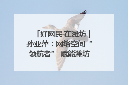 好网民·在潍坊｜孙亚萍：网络空间“领航者” 赋能潍坊特色与警务宣传