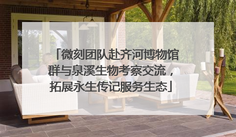 微刻团队赴齐河博物馆群与泉溪生物考察交流，拓展永生传记服务生态
