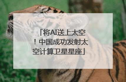 将AI送上太空！中国成功发射太空计算卫星星座